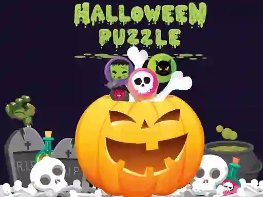 Lojë Halloween Puzzle në internet