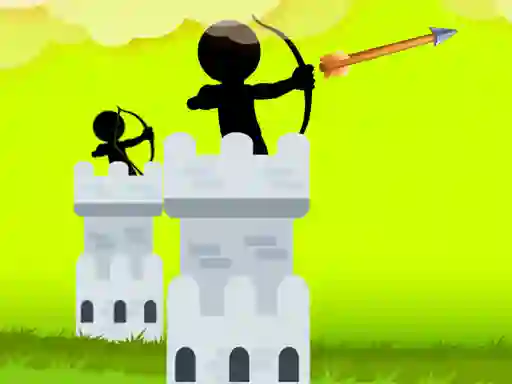 Lojë Stickman Archer Castle në internet