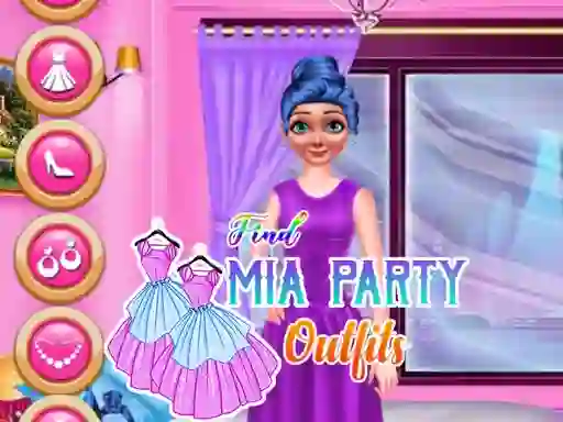 Lojë Find Mia Party Outfits në internet