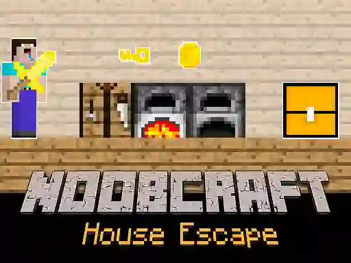 Lojë Noobcraft House Escape në internet