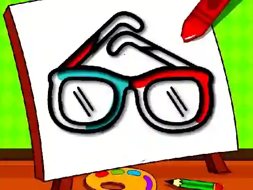 Lojë Easy Kids Coloring Glasses në internet