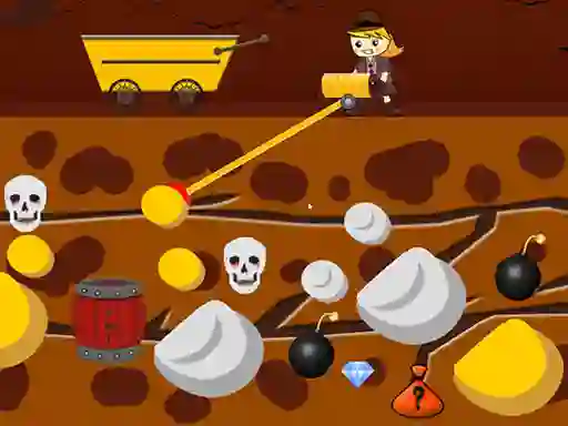 Lojë Lady Gold Miner në internet