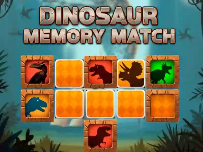 Lojë Dinosaur Memory Match në internet