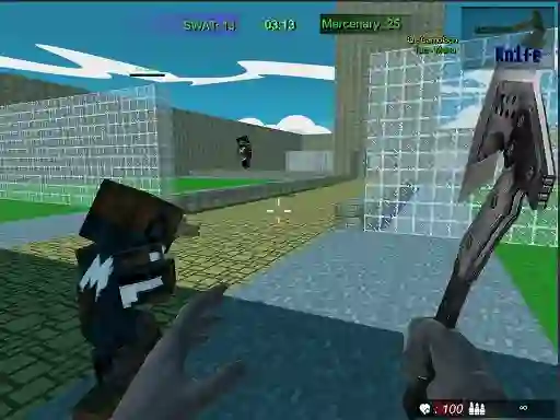 Lojë Pixel Fps SWAT Command në internet