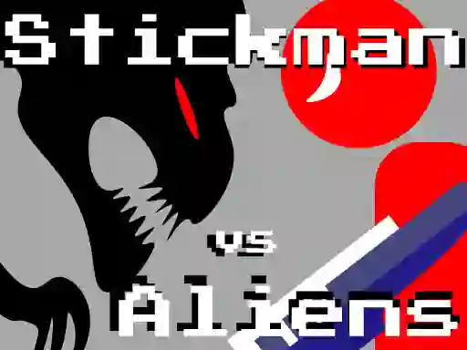 Lojë Stickman vs Aliens në internet