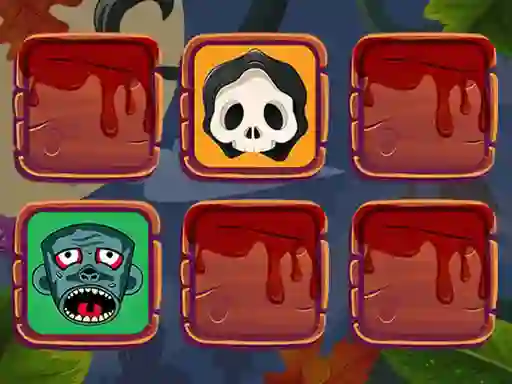 Lojë Halloween Faces Memory në internet