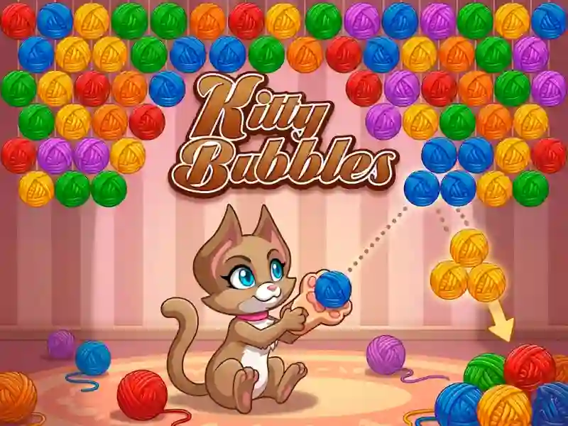 Lojë Kitty Bubbles në internet