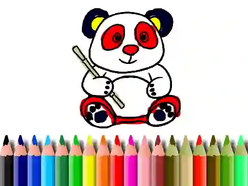Lojë Back To School: Panda Coloring në internet
