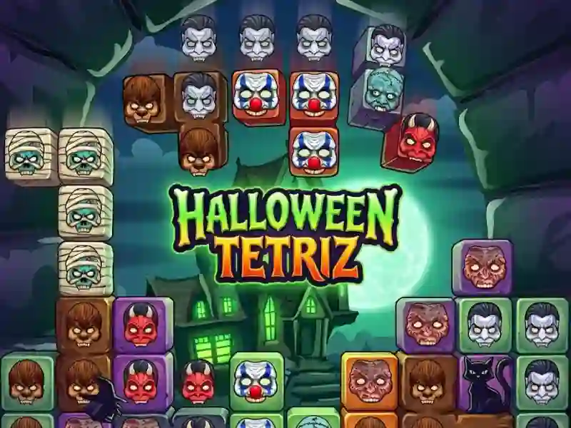 Lojë Halloween Tetriz në internet