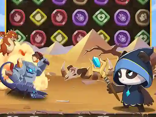 Lojë Legend of Panda Match 3 & Battle në internet