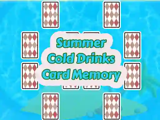Lojë Summer Cold Drinks Card Memory në internet