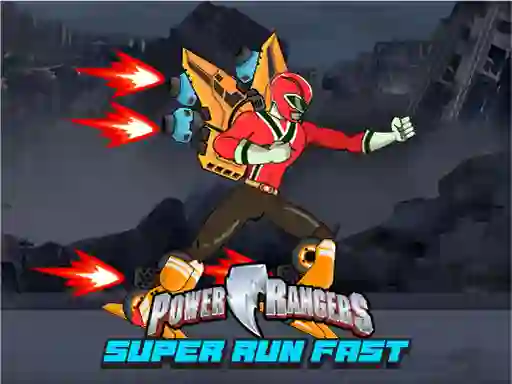 Lojë Power Rangers Super Run Fast në internet