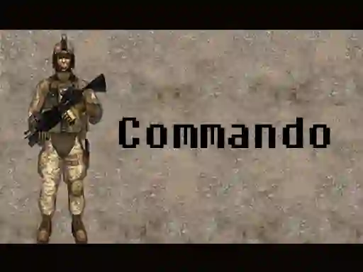 Lojë Commando në internet