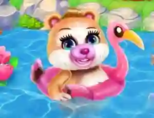 Lojë Cute Bear Caring në internet