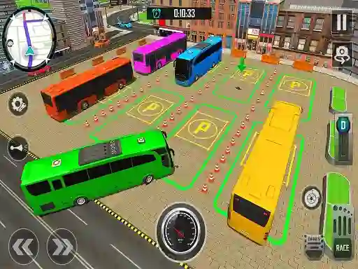 Lojë Bus City Parking Simulator në internet