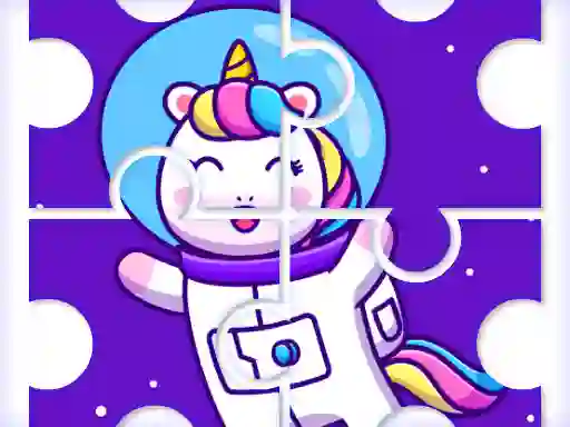 Lojë Cute Rainbow Unicorn Puzzles në internet