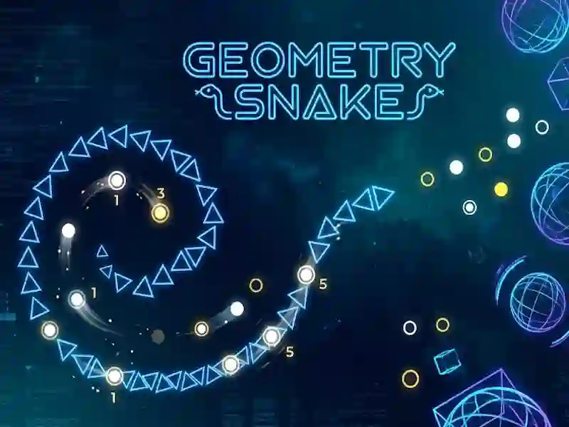 Lojë Geometry Snake në internet