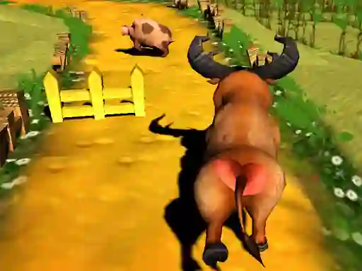 Lojë Escaped Bull në internet
