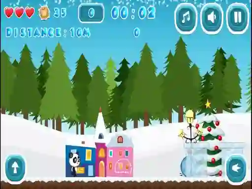 Lojë Christmas Panda Run në internet