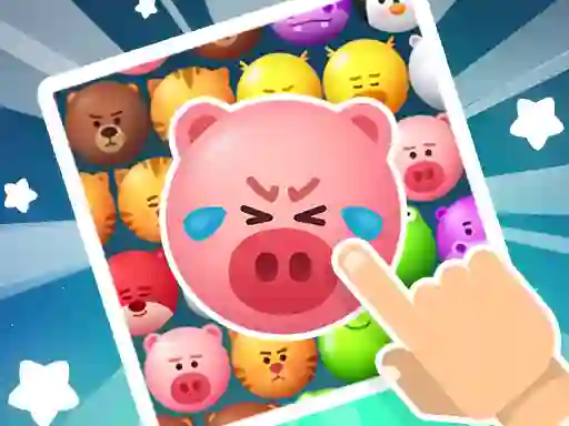 Lojë Crazy Zoo Swipe Match 3 Puzzle në internet