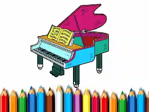 Lojë Back To School: Piano Coloring Book në internet