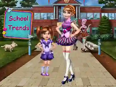 Lojë School Trends në internet