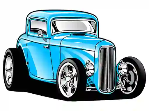 Lojë Hot Rod Coloring në internet
