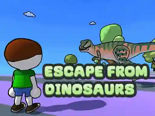 Lojë Escape From Dinosaurs në internet