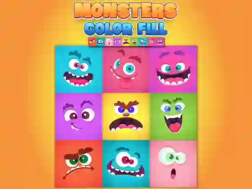 Lojë Monsters Color Fill në internet