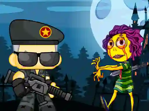 Lojë Zombie Shooter 2d në internet