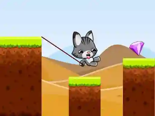 Lojë Swing Cat Endless Jump në internet