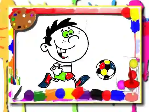 Lojë Football Coloring Time në internet