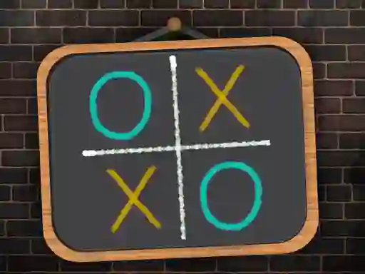 Lojë Tic Tac Toe blackboard në internet