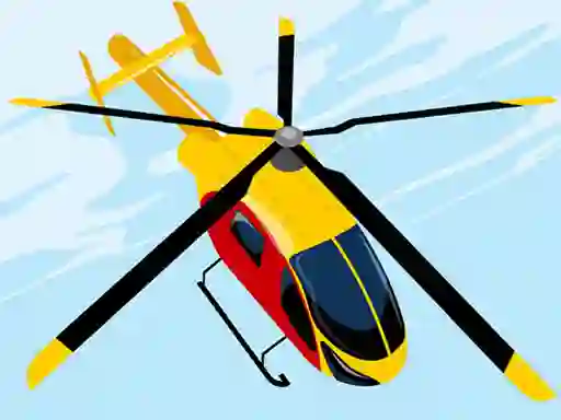 Lojë Dangerous Helicopter Jigsaw në internet