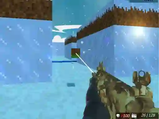 Lojë Blocky Swat Shooting Iceworld Multiplayer në internet
