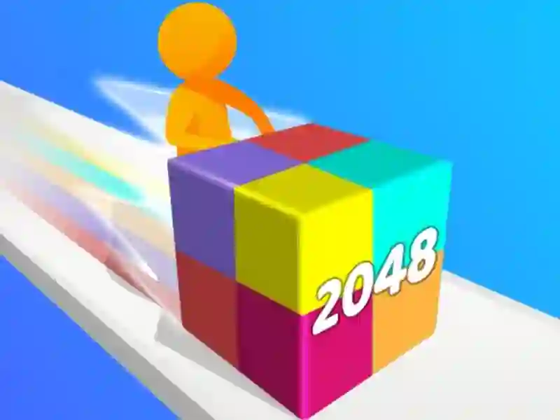 Lojë Geometry Stack 2048 Run në internet
