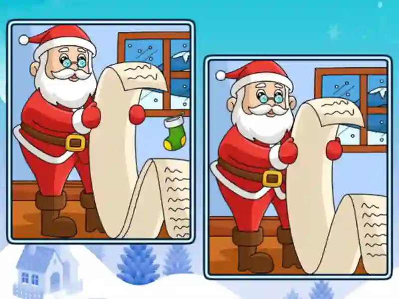 Lojë Christmas Spot the Difference në internet