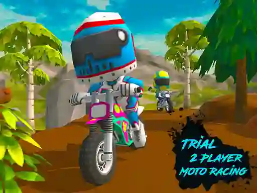 Lojë Trial 2 Player Moto Racing në internet