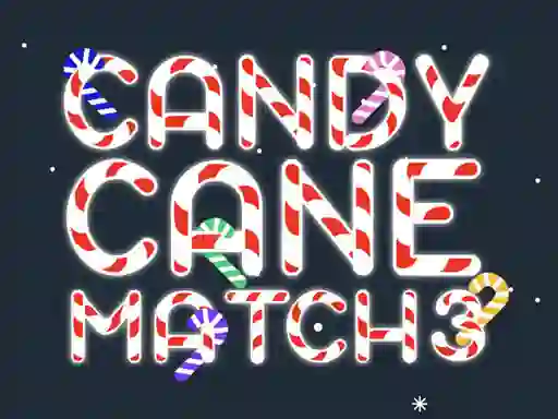 Lojë Candy Cane Match 3 në internet