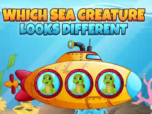 Lojë Which Sea Creature Looks Different në internet