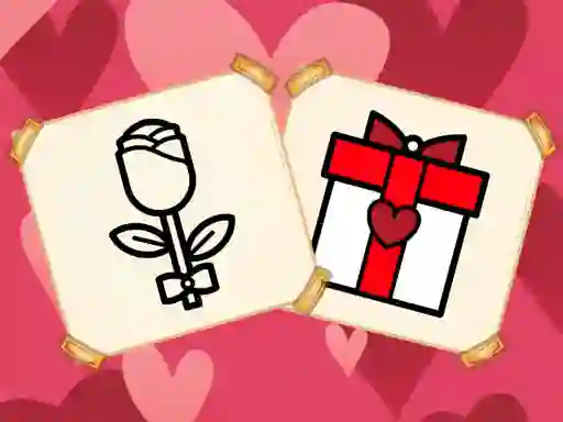 Lojë Valentine Present Coloring në internet