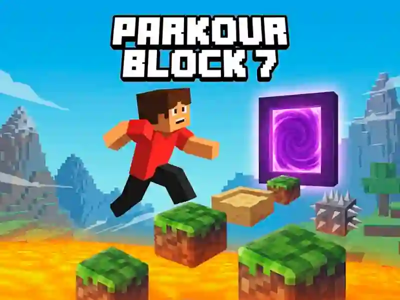 Lojë Parkour Block 7 në internet