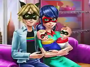 Lojë Dotted Girl Family Day në internet