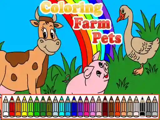Lojë Coloring Farm Pets në internet