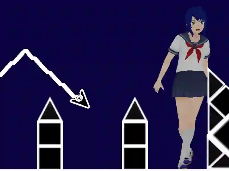 Lojë Space Geometry Dash Waves në internet
