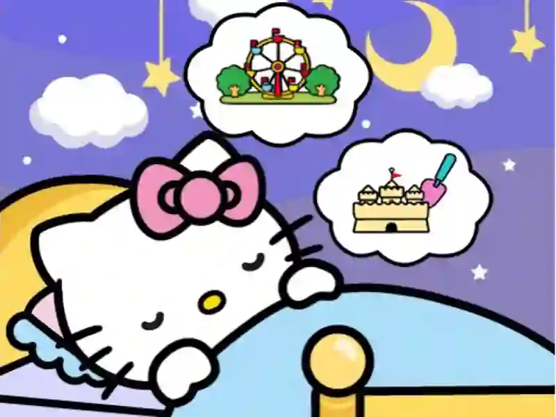 Lojë Hello Kitty Good Night në internet