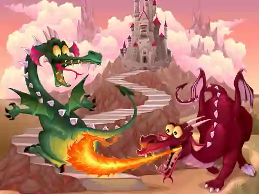 Lojë Fairy Tale Dragons Memory në internet
