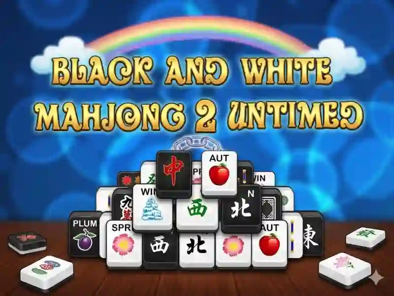 Lojë Mahjong Black White 2 Untimed në internet