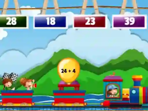 Lojë Math Train Addition në internet
