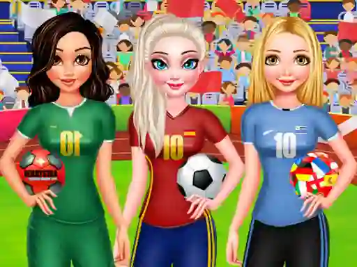 Lojë BFF Princess Vote For Football 2018 në internet